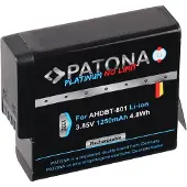 PATONA Platina batterij (held 5, Held 6, Held 7, Held 8), Actioncam-accessoires, Zwart