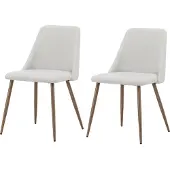 Ebuy24 Night eetkamerstoel beige.