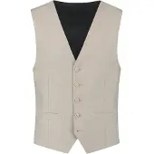 Gents - Gilet / Vest heren - - Viscoseblend Elastaan - Zand - Maat 44/44