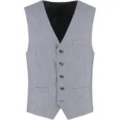Gents - Gilet / Vest heren - - Polyblend - Zilvergrijs - Maat 50/50