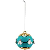 Alessi Kerstboomversiering APE DELL'ORO, petrol,