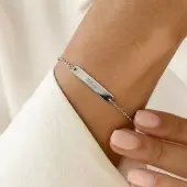 Yoursurprise Armband met naam dames - Zilver