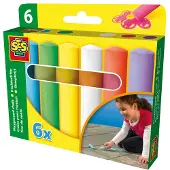 SES Creative Craies pour trottoir 6 pieces