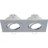 Wiesbaden Spotz inbouwspot dubbel IP65 - chroom