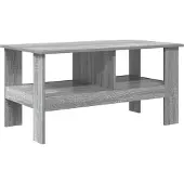 vidaXL Salontafel, grijze Sonoma-kleur, 90 x 50 x 45 cm, houtvezel