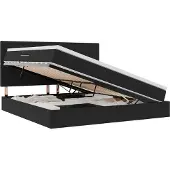 vidaXL Opslag bed met matras met hoofdeinde Zwart 200 x 200 cm Fluweel