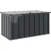vidaXL Tuinopslagdoos, zwart, 101 x 56,5 x 50 cm, staal