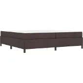 vidaXL Boxspring bed Donkerbruin 200 x 200 cm Stof