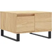 vidaXL Salontafel 55x55x36,5 cm bewerkt hout sonoma eikenkleurig