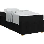 vidaXL Bedframe Zwart 90 x 190 cm Stof