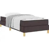 vidaXL Boxspring bed met matras Donkerbruin 80 x 200 cm Stof