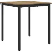 vidaXL Eettafels 70 x 70 x 75 cm Bewerkt hout Artisanaal eiken