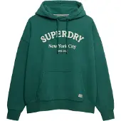 Superdry Sweatshirt smaragd / wit