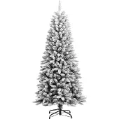 vidaXL Kerstbomen Warmwit PVC en plastic en staal en PE