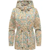 Ragwear Functionele jas 'Eddens' cyaan blauw / pueblo / rosa / wit