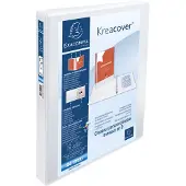Exacompta 10x Kreacover Ringband in PP met 2 D-ringen van 30mm - A4 maxi - Wit - 51822E