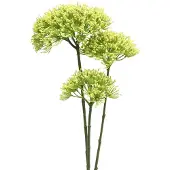 Viana Kunstbloementak Gele venkel kunsttak met 3 bloemen 85cm