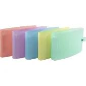 Exacompta Chromaline Pastel 30 mm Ringband PP (Polypropeen) 2 ringen Assortiment 52170E 10 Stuks