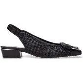 Hispanitas Dames Zwarte Azucena schoenen (39), Leer, Plat, 1 tot 3 cm, Geen, Casual, Feest, Klassiek RHV264658