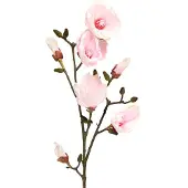 Viana Kunstmatige Magnolia Tak Roze Bloemen Ø8cm L100cm
