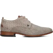 Rehab greg braid Nette veterschoenen | Maat 47 Heren Beige