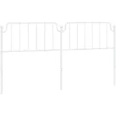 vidaXL Vervangend hoofdbord 193 cm metaal wit