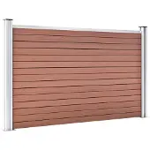 vidaXL Schutting 526x106 cm HKC bruin