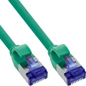 InLine SFTP CAT6a slimline flexibele netwerkkabel | TPE LSZH | groen | 2 meter