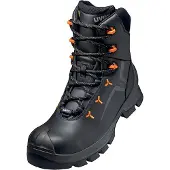 Uvex MACSOLE, Unisex, Volwassen, Veiligheidsschoenen, Zwart, Oranje, CI, HI, HRO, S3, SRC, Winter