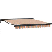 vidaXL Uitschuifbare luifel Meerkleurig 350 x 250 cm Stof en Metaal
