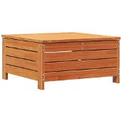 vidaXL Tuinvoetenbank 62x63,5x32 cm massief grenenhout wasbruin