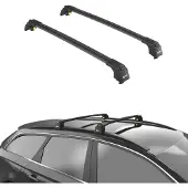 TURTLE Dakdrager voor Skoda ENYAQ iV 2020-onwards Gesloten Dakrailing-Aluminium-Wingbar-Zwart-Merk