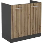 Vicco R-Line Wastafelkast – 80 cm zonder werkblad Artisanaal eiken