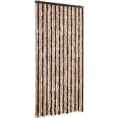 vidaXL Vliegengordijn 100x200 cm chenille beige en lichtbruin