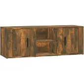 vidaXL TV-kast, gerookt eikenfineer, 100x31,5x35 cm, houtvezelplaat