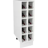 VCM Esilo keuken onderkast 25 cm 10 wijnplanken wit.