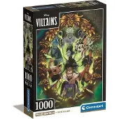 Clementoni - Disney Villains Collection Villains - Puzzel van 1000 stukjes, verticaal, leuk voor volwassenen, gemaakt in Itali , veelkleurig 39812