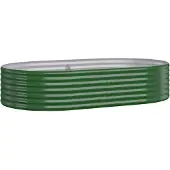 vidaXL Plantenbak 175x100x36 cm gegalvaniseerd staal groen