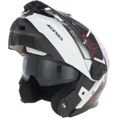Acerbis Rider Graphic Wit Zwart Systeemhelm Maat L