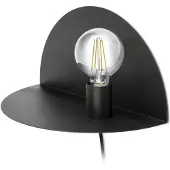 Faro 1006, oppervlaktemontage, 1 lamp, E27 fitting, IP20 beschermingsgraad, zwart