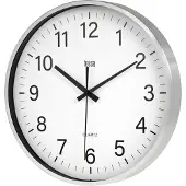 Teesa TSA0036 - Wandklok - Quartz uurwerk - analoge tijdweergave - eenvoudig aan de muur te hangen - 30 cm - zilver