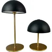 Dyberg Larsen ALONG LED Mini Tafellamp - Set van 2 - Zwart/Brass (2 stuks)