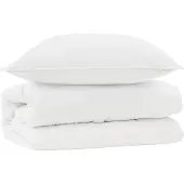 vidaXL Beddengoedset met kussens, 2 stuks, wit, microvezel