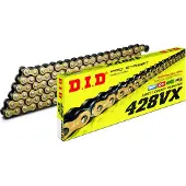 Did 428VXG&B-140 gouden ketting (140 schakels), O-ring (open en met sluitring)