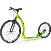 Yedoo Trexx Sport, aluminium roller/kickscooter - geschikt voor volwassenen en tieners, tot 130 kg, met luchtbanden 26/20 en verstelbaar stuur, kleur: groen
