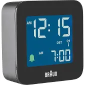 Braun BC08B-DCF Wekker Zendergestuurd Zwart Negatief display