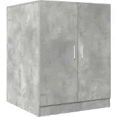 vidaXL Wasmachinekast 70,5x71,5x91,5 cm betongrijs