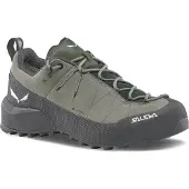 Salewa - Dames wandelschoenen - Wildfire Leather 2 GTX W Shadow/Black voor Dames - Maat 7 UK - Groen