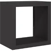 vidaXL Haardhoutrek 60x40x60 cm staal zwart