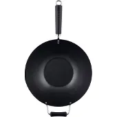Ken Hom wokpan Excellence 35 cm RVS zwart